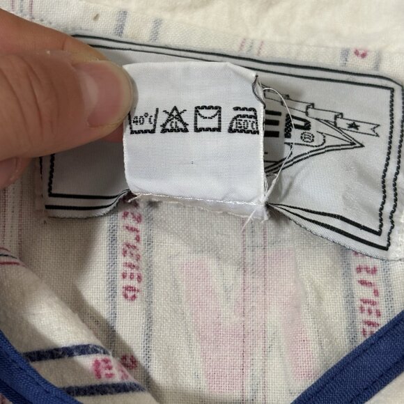 VTG 90s Esleep One Piece Jumpsuit Sleep wear Pajama Pit Crew Brooklyn Baseball - Picture 13 of 16